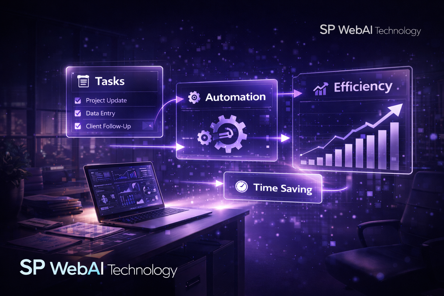 AI productivity system improving workflow efficiency and task automation