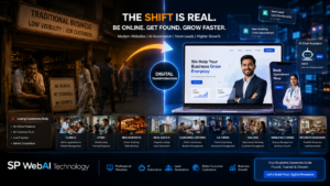 Modern businesses using websites and AI to attract more customers online